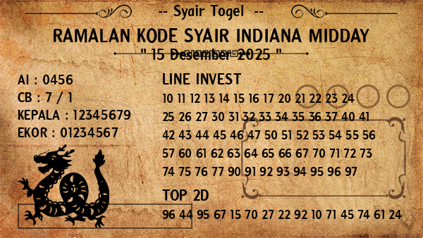 Prediksi Indiana Midday