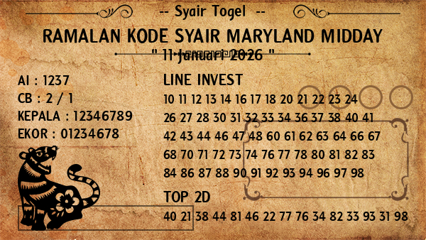 Prediksi Maryland Midday