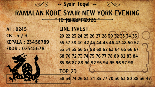 Prediksi New York Evening