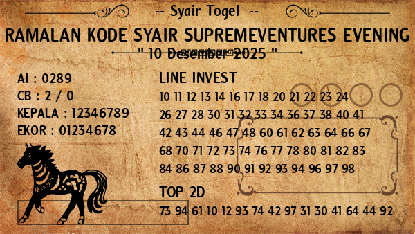 Prediksi Supremeventures Evening