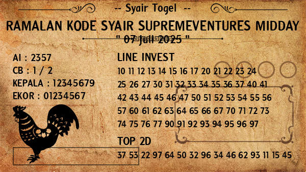 Prediksi Supremeventures Midday