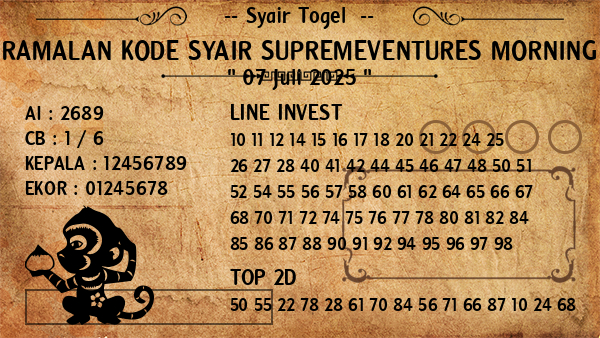 Prediksi Supremeventures Morning