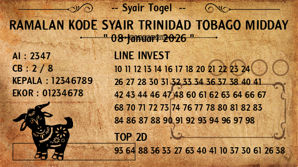 Prediksi Trinidad Tobago Midday