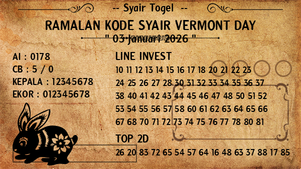 Prediksi Vermont Day