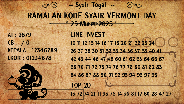 Prediksi Vermont Day