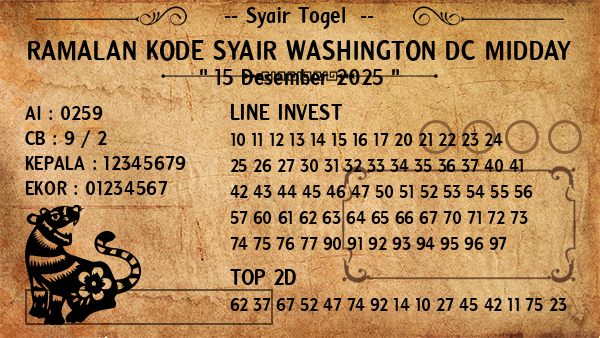 Prediksi Washington Dc Midday